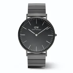 Đồng Hồ Nam Daniel Wellington Classic Piano Link Onyx Silver DW00100778 Màu Xám Đen