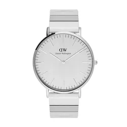Đồng Hồ Nam Daniel Wellington Classic Piano Link Silver Unitone Màu Bạc
