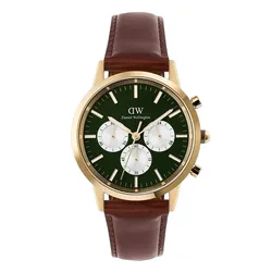 Đồng Hồ Nam Daniel Wellington Iconic Chronograph St Mawes Emerald Panda Màu Xanh - Nâu