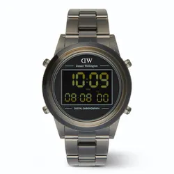 Đồng Hồ Nam Daniel Wellington Link Strap DW00100765 Digital 42mm Màu Xám Đen