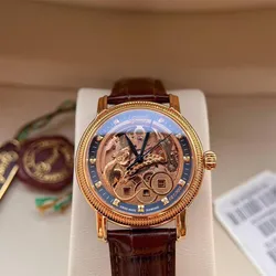 Đồng Hồ Nam Ogival Chuột Vàng Kim Tiền OG358 Màu Vàng Nâu