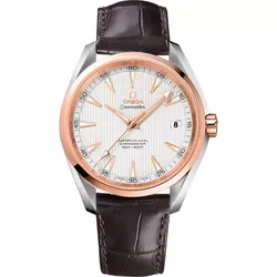 Đồng Hồ Nam Omega 231.23.42.21.02.001 Seamaster Aqua Terra Màu Nâu - Vàng Hồng