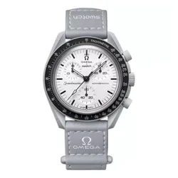 Đồng Hồ Omega x Swatch Moonswatch 1965 SO33M106 Màu Xám