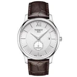 Đồng Hồ Nam Tissot Tradition Automatic Small Second T063.428.16.038.00 (T0634281603800) Màu Nâu Trắng