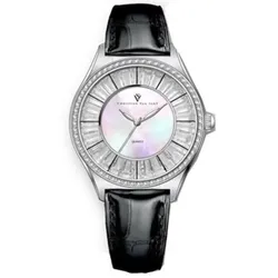Đồng Hồ Nữ Christian Van Sant Quartz Luna CV3200 Màu Đen Trắng