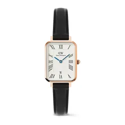 Đồng Hồ Nữ Daniel Wellington Dây Da - DW00100862 Quadro Roman Numerals 20x26mm Màu Trắng - Vàng Hồng