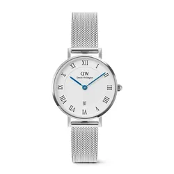 Đồng Hồ Nữ Daniel Wellington Dây Lưới - DW00100858 Petite Roman Numerals 28mm Màu Bạc