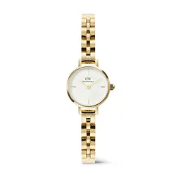 Đồng Hồ Nữ Daniel Wellington DW00100855 Petite Mini Arch 3-link 19mm Màu Vàng Trắng