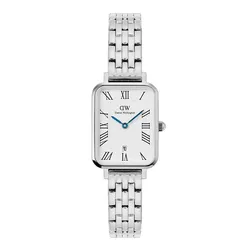 Đồng hồ Nữ Daniel Wellington Link Quadro Roman Numerals Màu Bạc