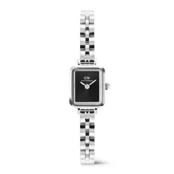 Đồng Hồ Nữ Daniel Wellington Quadro Mini Arch 3-link Onyx Sunray DW00100845 Màu Bạc/Đen