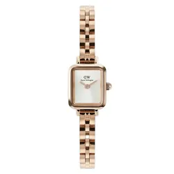 Đồng Hồ Nữ Daniel Wellington Quadro Mini Arch 3-Link White Sunray Màu Vàng Hồng