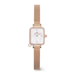 Đồng Hồ Nữ Daniel Wellington Quadro Mini Crystal Zodiac Melrose DW00100751 Màu Vàng Hồng