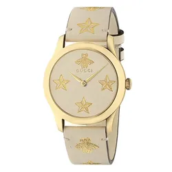 Đồng Hồ Nữ Gucci Quartz Gold Tone YA1264096 Màu Vàng Be
