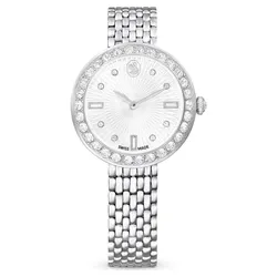 Đồng Hồ Nữ Swarovski Matrix Tennis 7-Link Watch Swiss Made Metal Bracelet Silver Tone Stainless Steel 5673022 Màu Bạc Trắng