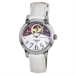Đồng Hồ Nữ Tissot T-Classic Lady Heart T050.207.16.037.00 Màu Trắng Tím