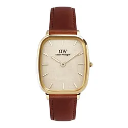 Đồng Hồ Unisex Daniel Wellington Marlon St Mawes Linen Màu Vàng Nâu