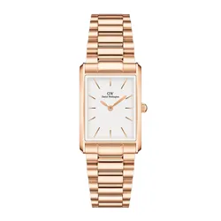 Đồng Hồ Unisex Daniel Wellington Petite Durham Rose Gold Bound 3-Link Màu Vàng Hồng