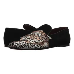 Giày Lười Nam Dolce Gabbana D&G Evening Slipper Loafer Black Men's Shoes Màu Đen Size 39