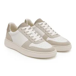 Giày Sneaker Nam Duca Di Morrone IVAN_CAM_BIANCO Màu Be Trắng Size 40