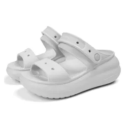 Giày Sục Nữ Crocs Women's Classic Crush Sandal Elephant Màu Xám Size 35