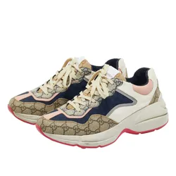 Giày Thể Thao Nữ Gucci GG Rhyton TrainerSneaker 620185-99WF0-4371 Phối Màu Size 37