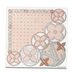 Khăn Lụa Nữ Louis Vuitton LV Scarf 90 M78407 Màu Hồng Beige
