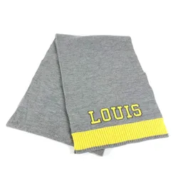 Khăn Quàng Cổ Louis Vuitton LV Logo Scarf M71230 Màu Xám