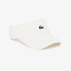 Mũ Lacoste Golf Corduroy Visor RK345E-54N 70V Màu Trắng