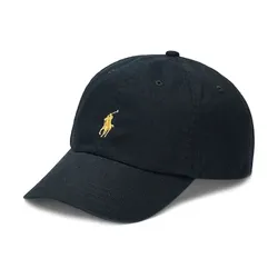 Mũ Nam Ralph Lauren Chino Ball Cap Black Gold Màu Đen