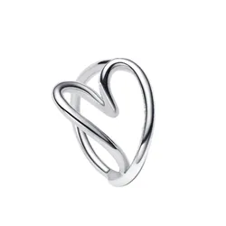 Nhẫn Nữ Pandora Organically Shaped Heart Ring Sterling Silver 193288C00 Màu Bạc Size 52