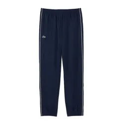 Quần Gió Nam Lacoste Logo Stripe Tennis Tracksuit Màu Xanh Navy Size 4