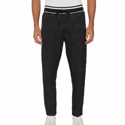 Quần Nỉ Nam Dolce & Gabbana D&G Jacquard Logo Sweatpants Màu Đen Size 44