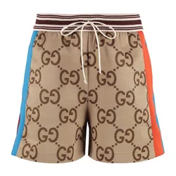 Quần Short Gucci Jumbo GG Fabric Shorts Phối Màu Size XS