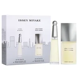 Set Nước Hoa Unisex Issey Miyake L'Eau D'Issey Pour Homme EDT 15ml + Dissey EDT10ml