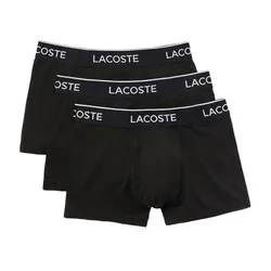 Set 3 Quần Lót Nam Lacoste Pack Of 3 Casual Black Trunks 5H3389 031 Màu Đen Size XS