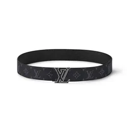 Thắt Lưng Nam Louis Vuitton LV Initiales 40mm Reversible Belt M0157T Màu Đen Xám Size 100