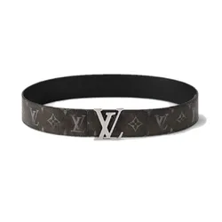 Thắt Lưng Nam Louis Vuitton LV Initials 40mm Reversible Belt Black M8741T Màu Nâu Đen Size 90