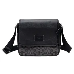 Túi Đeo Chéo Nam Coach Sprint Map Bag Signature Charcoal Black Màu Đen