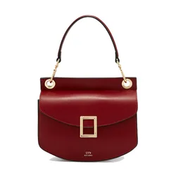 Túi Đeo Chéo Nữ Lyn Devyn Wallet - Dark Red L25FBWB026 Màu Đỏ