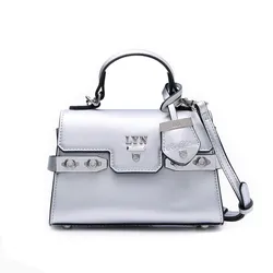 Túi Đeo Chéo Nữ Lyn Fineness Reedition Xs Crossbody Bag - Silver L25FBWA057 Màu Bạc