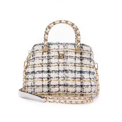 Túi Đeo Chéo Nữ Lyn Fraise Handle Crossbody Bag - Light Beige LL25FBT602 Màu Trắng Be