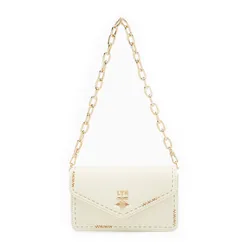 Túi Đeo Chéo Nữ Lyn Re-Edit Stitched Wallet On Chain - Ivory L25FWWA022 Màu Trắng Kem