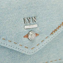 Túi Đeo Chéo Nữ Lyn Re-Edit Stitched Wallet On Chain - Light Blue L25FWWA022 Màu Xanh Blue