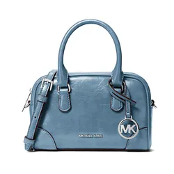 Túi Đeo Chéo Nữ Michael Kors MK Thompson Extra-Small Distressed Convertible Satchel 35F5S7OC0Y Màu Xanh Blue