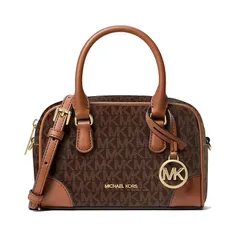 Túi Đeo Chéo Nữ Michael Kors MK Thompson Extra-Small Signature Logo Convertible Satchel 35F5G7OC0B Màu Nâu