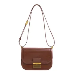 Túi Đeo Vai Nữ Charles & Keith CNK Charlot Bag Dark Brown CK2-80782444 Màu Nâu