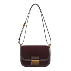 Túi Đeo Vai Nữ Charles & Keith CNK Charlot Recycled Suede Bag Espresso Brown CK2-80782444-3 Màu Nâu Đậm
