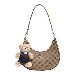 Túi Đeo Vai Nữ Guoo Bear Bag GU1123-18120 Màu Nâu