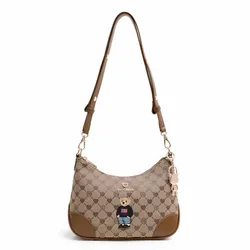 Túi Đeo Vai Nữ Guoo Bear Bag GU1220-18120 Màu Nâu