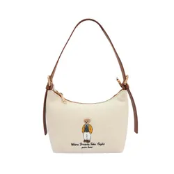 Túi Đeo Vai Nữ Guoo Bear GU1287 Màu Be